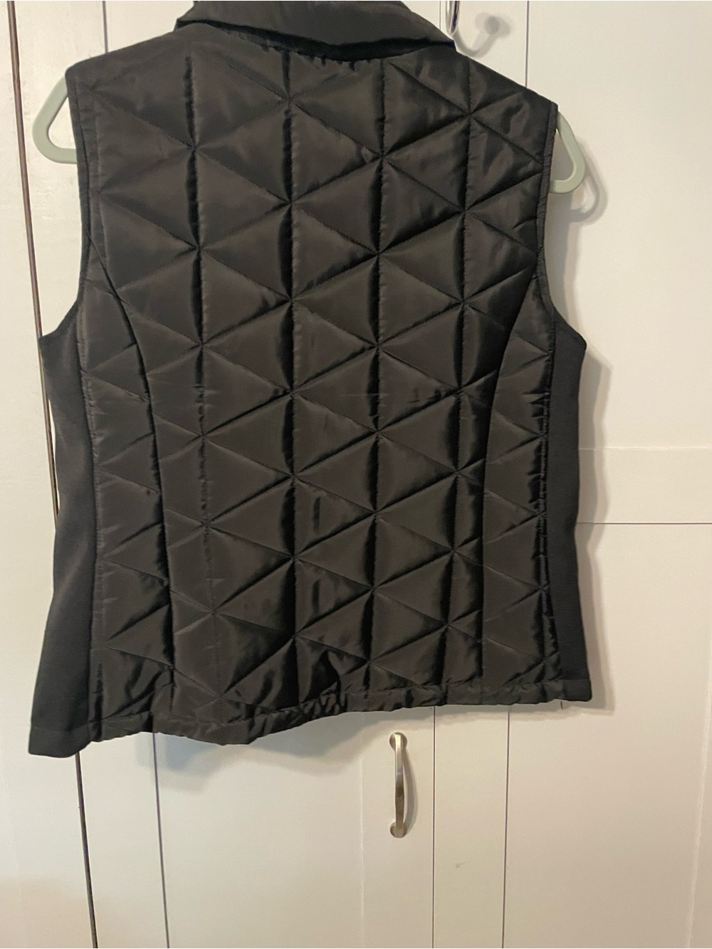 Cavalini Black Quilted Puffer Vest with Leopard Print Lining - Picture 10 of 10